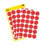 Label, 18 mm, circular, removeable, AVERY ZWECKFORM, red, 96 label/pack
